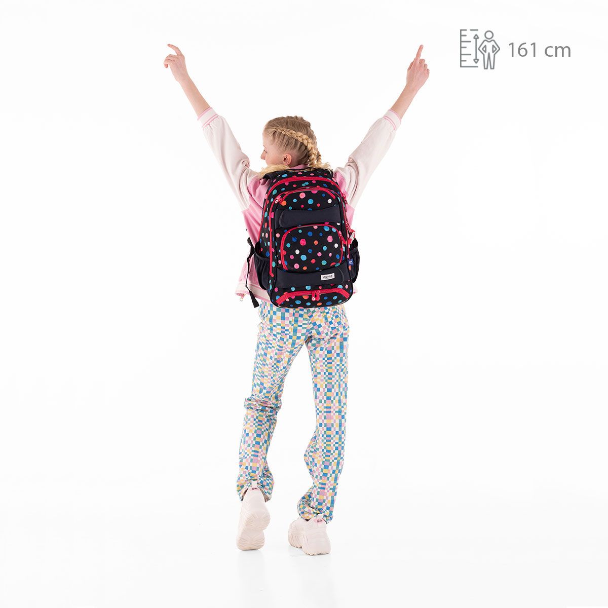 Študentský batoh s bodkami Topgal YUMI 22031 -