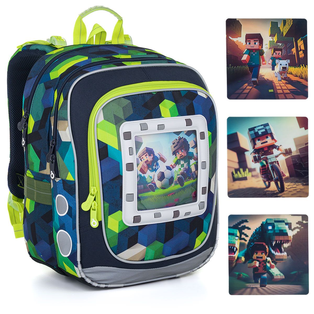 Lehký batoh Minecraft World Topgal ENDY 24015 SET LARGE