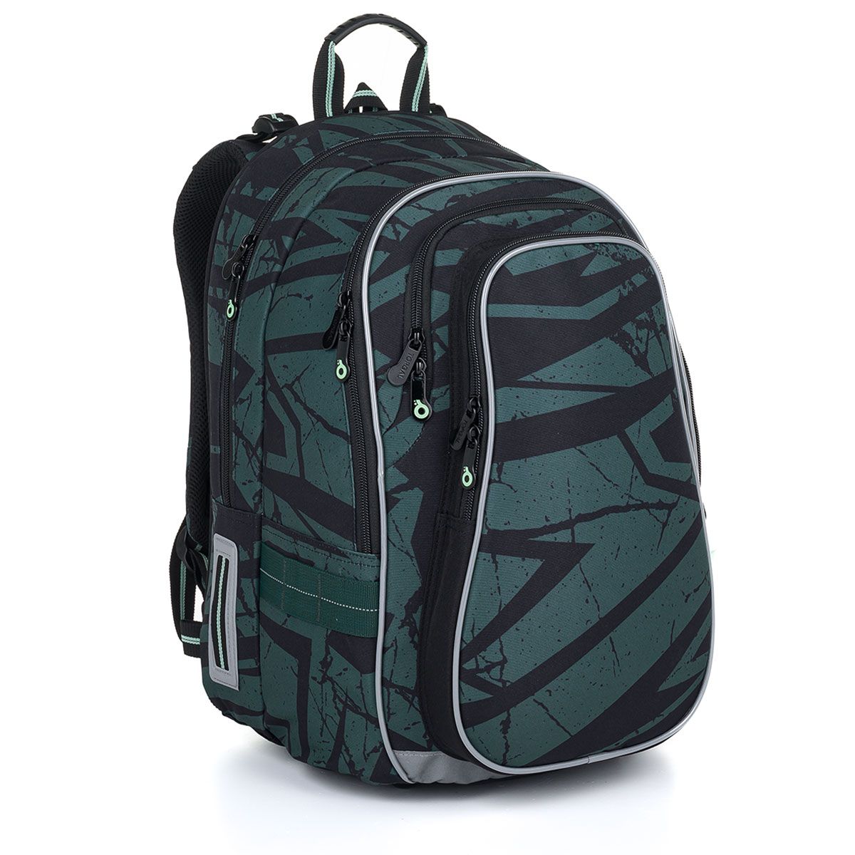 Školní batoh Zelený kámen Topgal LYNN 24018 SET SMALL