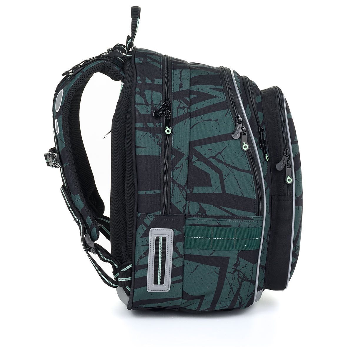 Školní batoh Zelený kámen Topgal LYNN 24018 SET SMALL