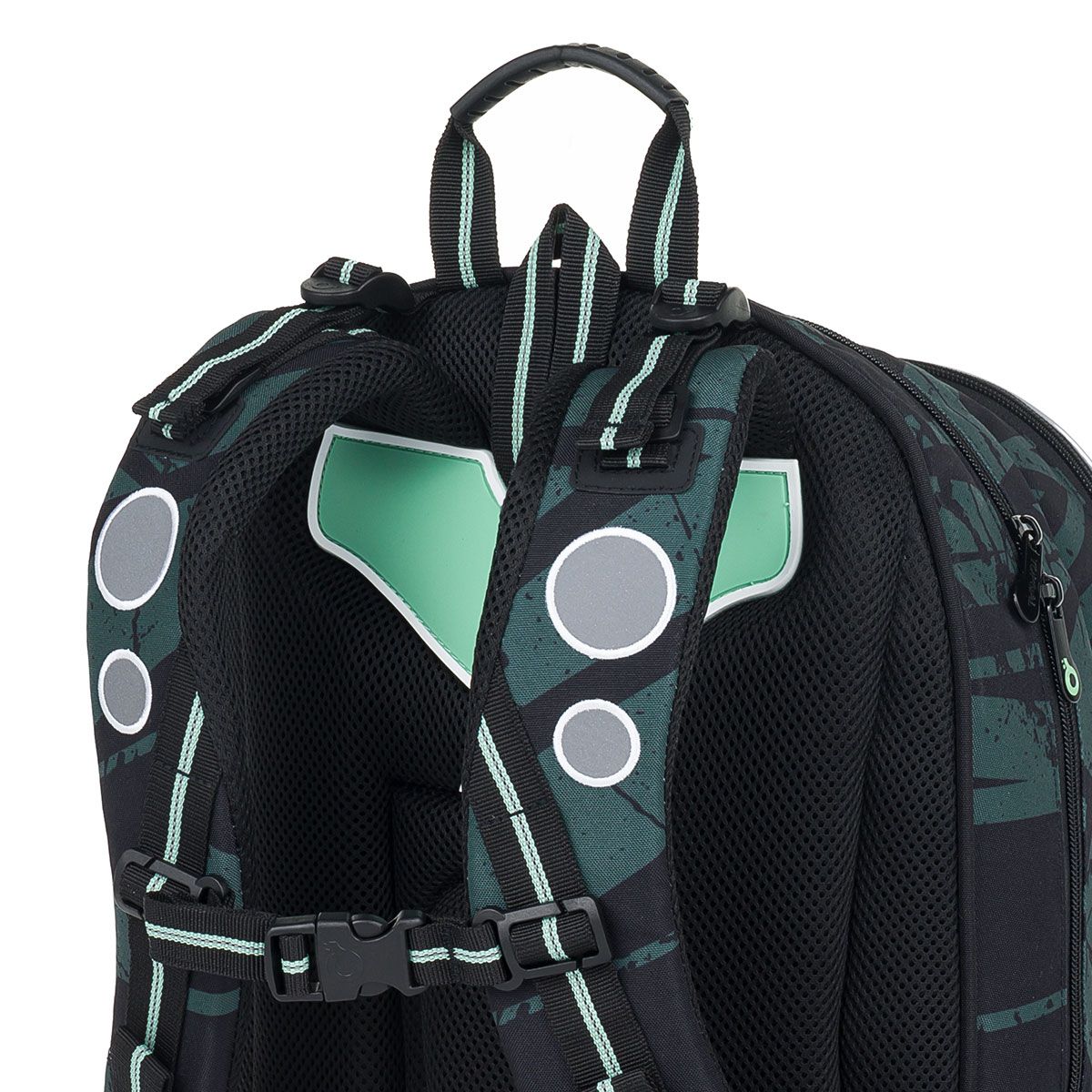 Školní batoh Zelený kámen Topgal LYNN 24018 SET SMALL