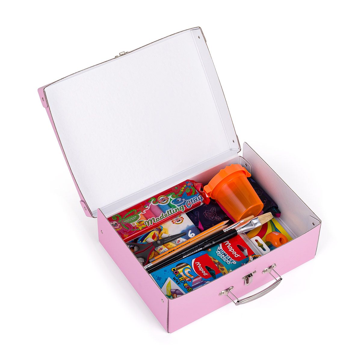 Ružový kufrík na výtvarné potreby Topgal CASE 24061