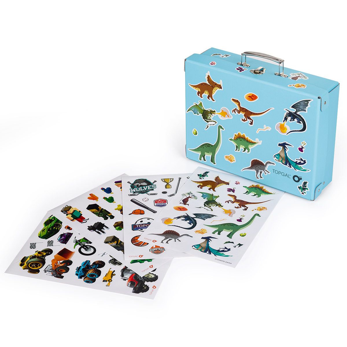 Modrý kufrík na výtvarné potreby Topgal CASE 24063