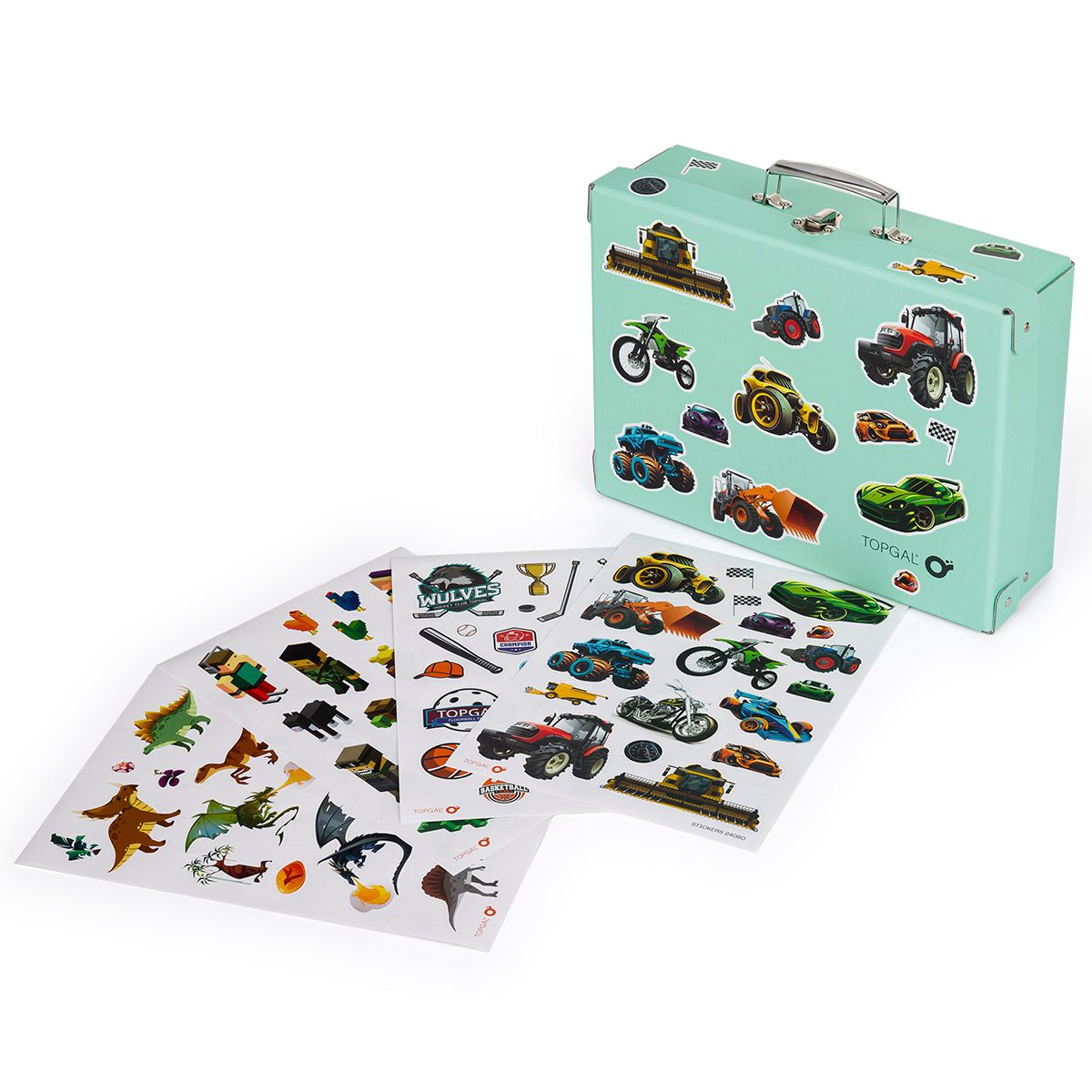 Zelený kufrík na výtvarné potreby Topgal CASE 24064