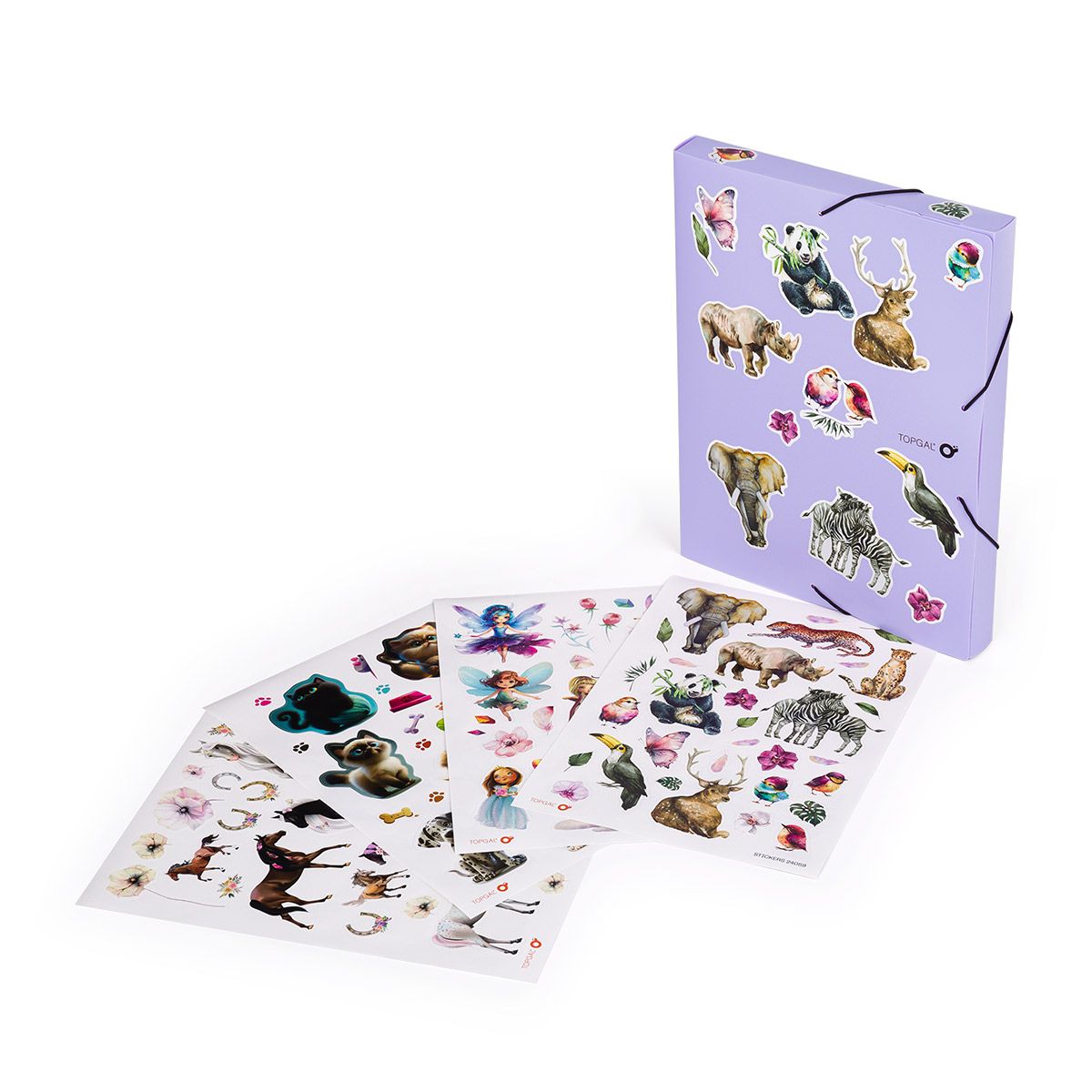 Fialová doska na zošity Topgal FOLDER 24066