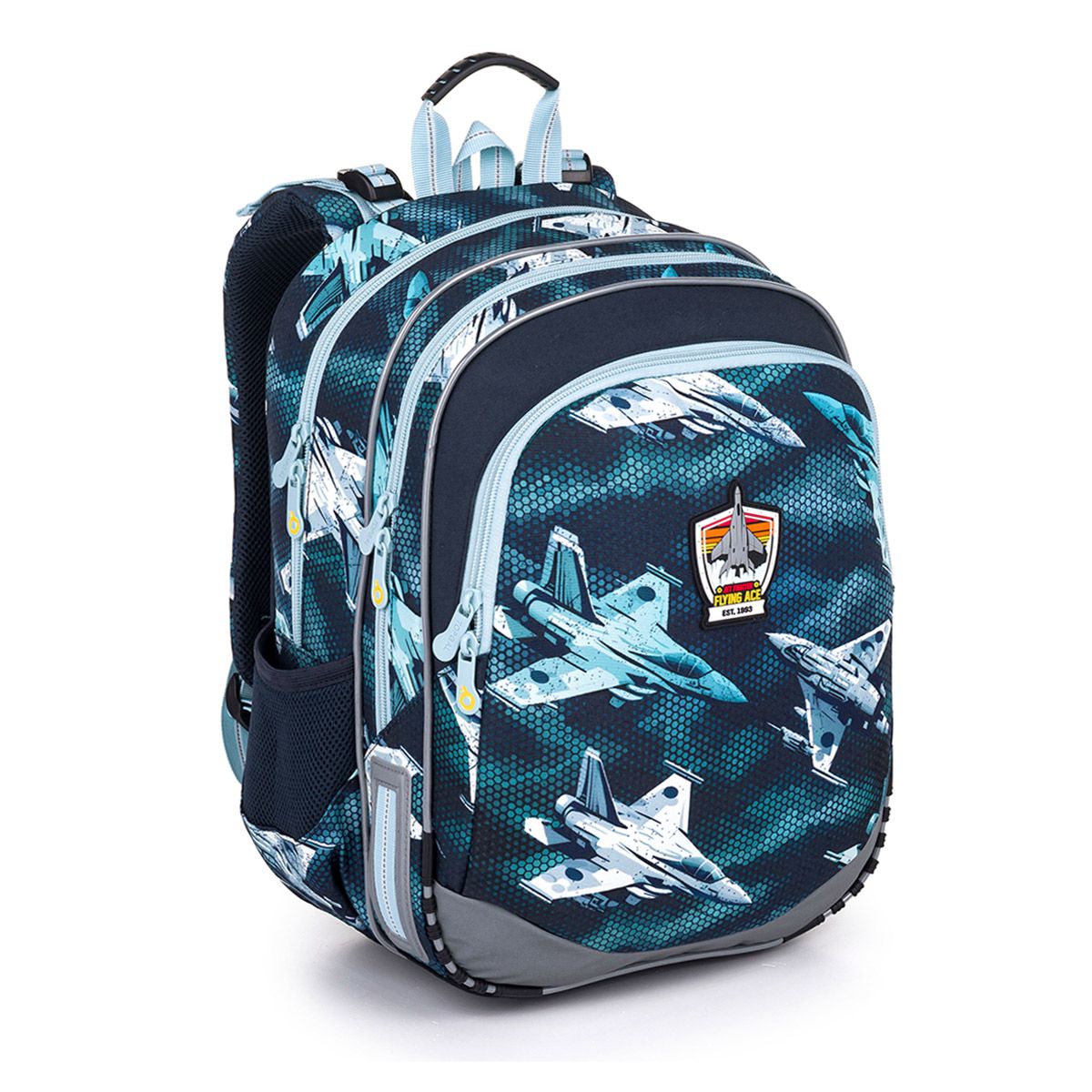 Školní batoh se stíhačkami Topgal ELLY 24052 SET LARGE