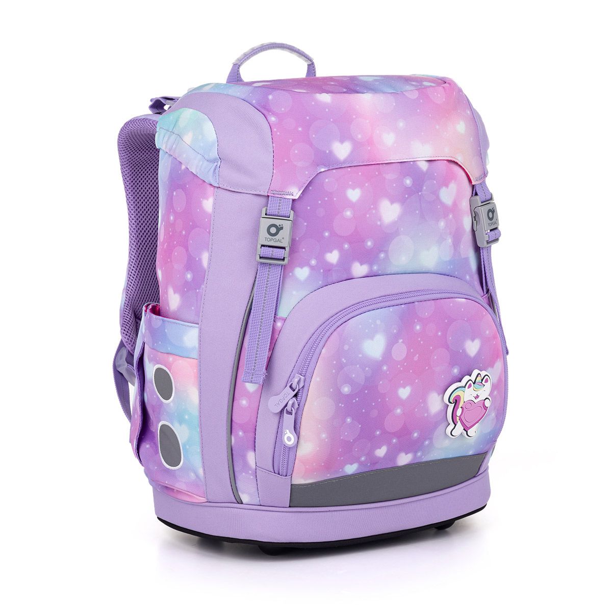 Fialová lehká aktovka Topgal KIRA 25004 SET SMALL