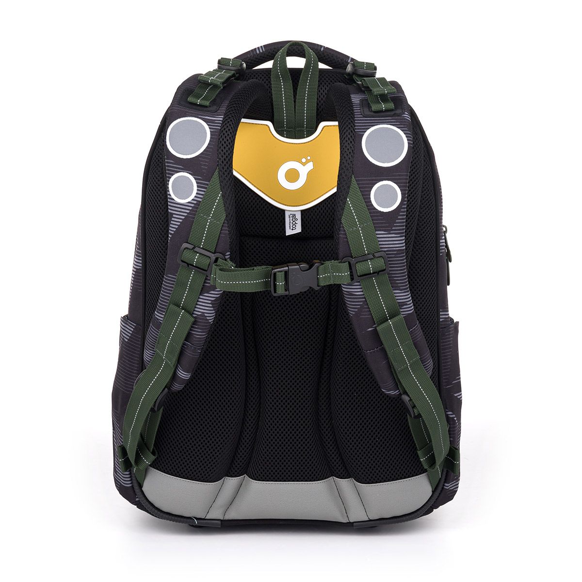 Zelenošedý školní batoh Topgal LORI 25018 SET MEDIUM