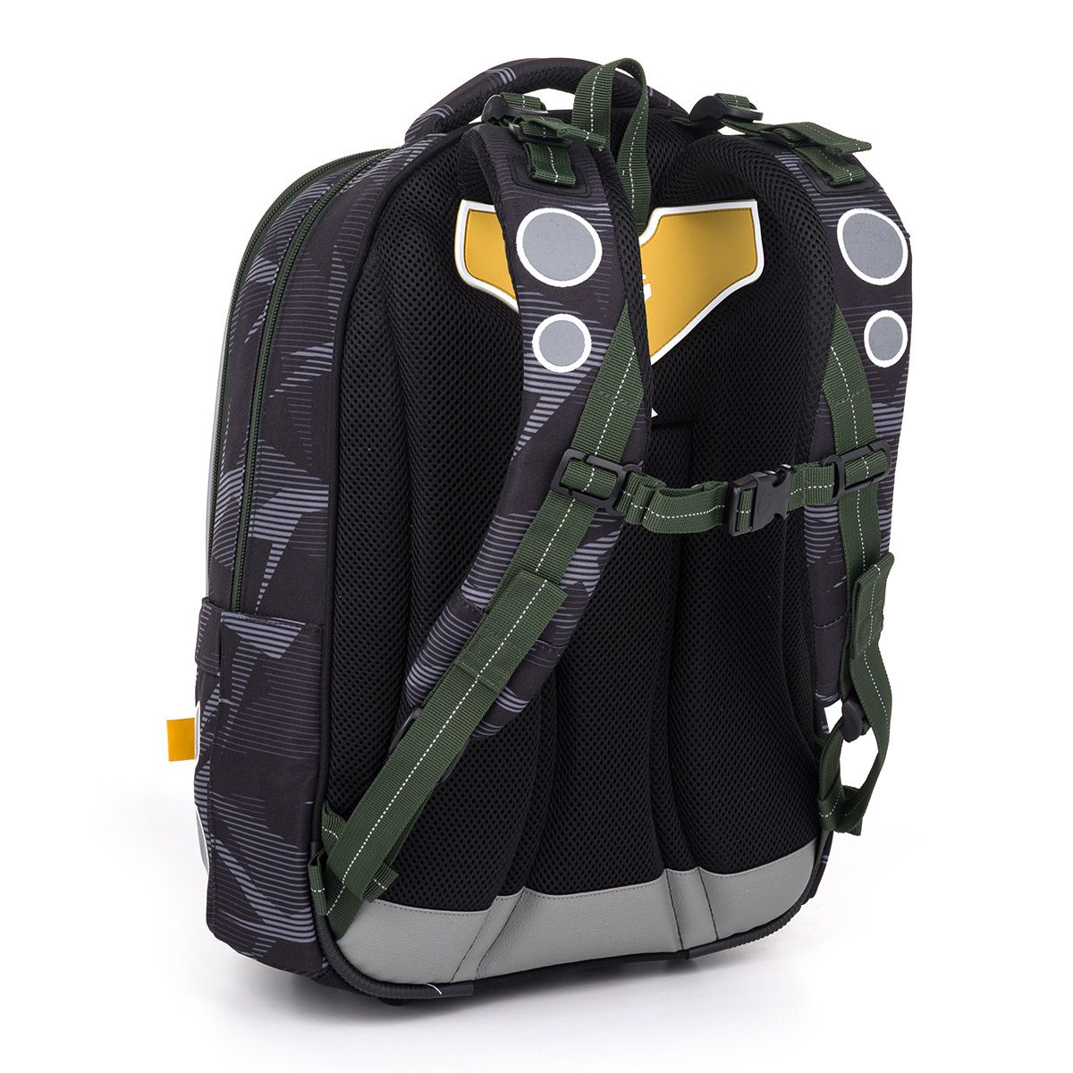 Zelenošedý školní batoh Topgal LORI 25018 SET MEDIUM