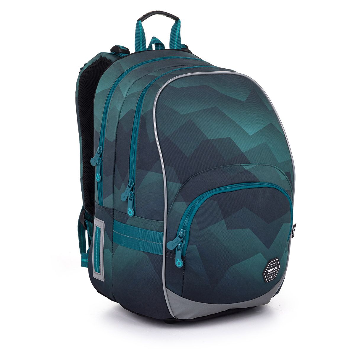 Zelenomodrý školní batoh Topgal KIMI 25020 SET SMALL