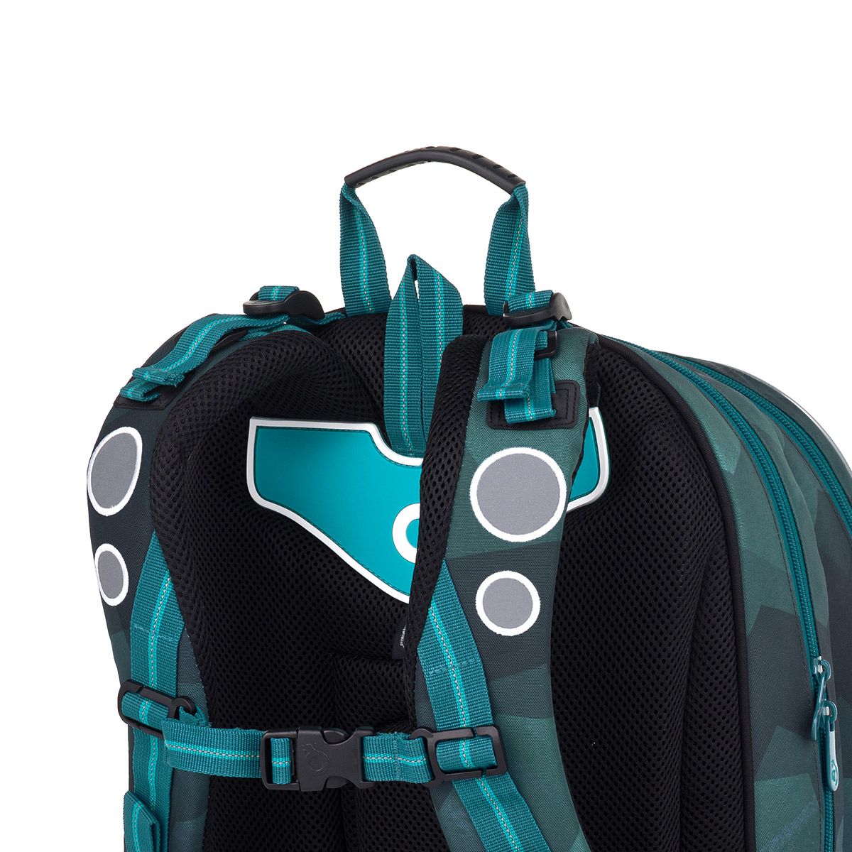 Zelenomodrý školní batoh Topgal KIMI 25020 SET SMALL